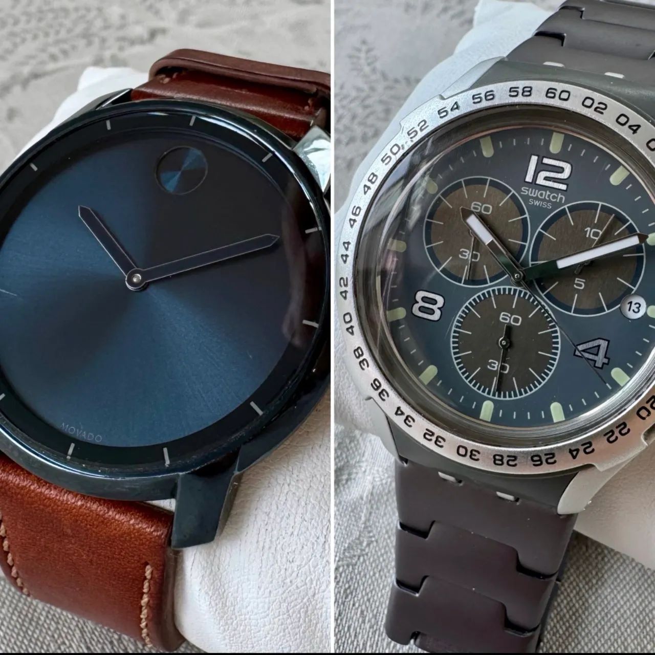 Movado e Swatch Relógios suíços originais 