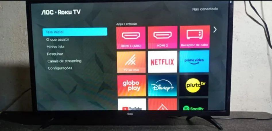 TV Aoc Roku 32 polegadas Smart