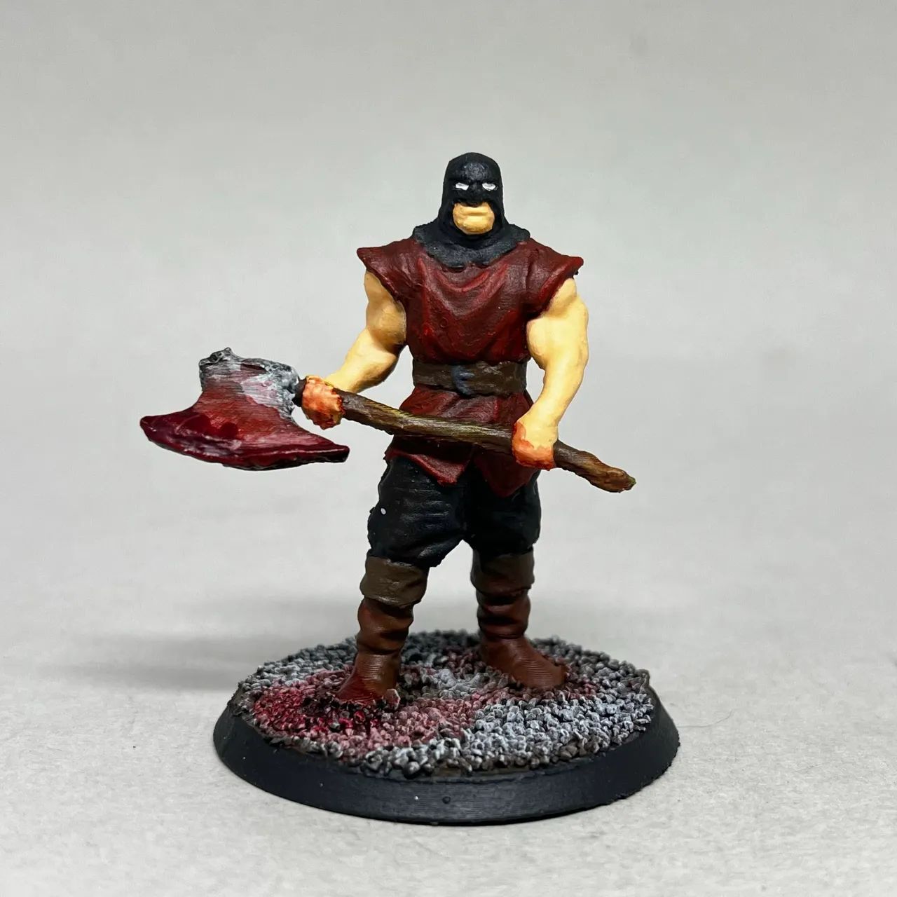 Miniatura Carrasco Medieval RPG de Mesa D&D Impressão 3D