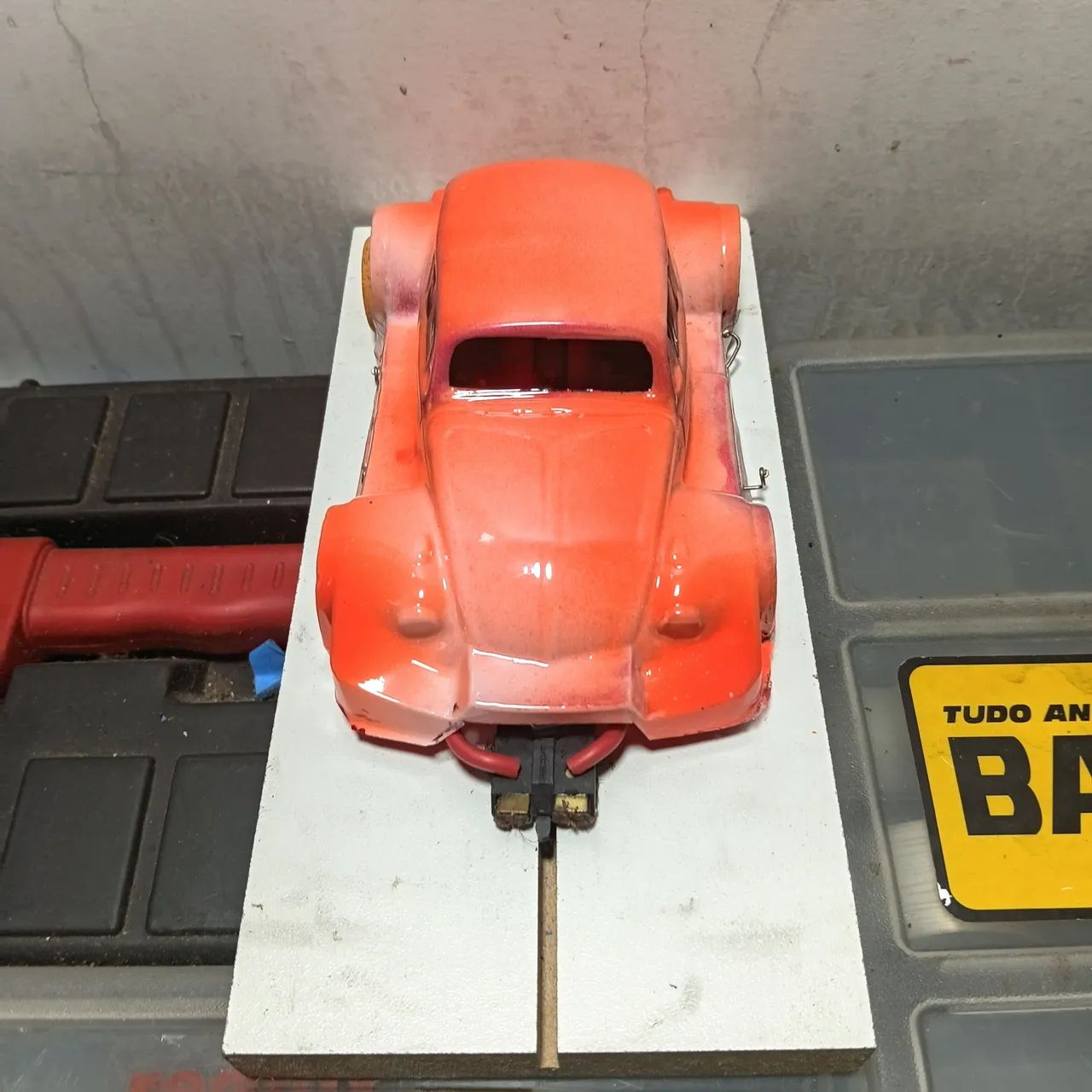 Autorama carro antigo com motor novo