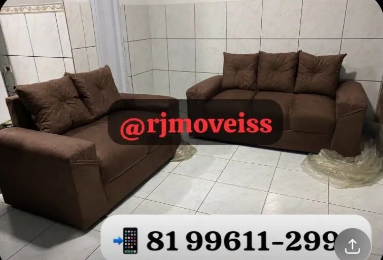 Conjunto de sofá disponível pronta entrega 
