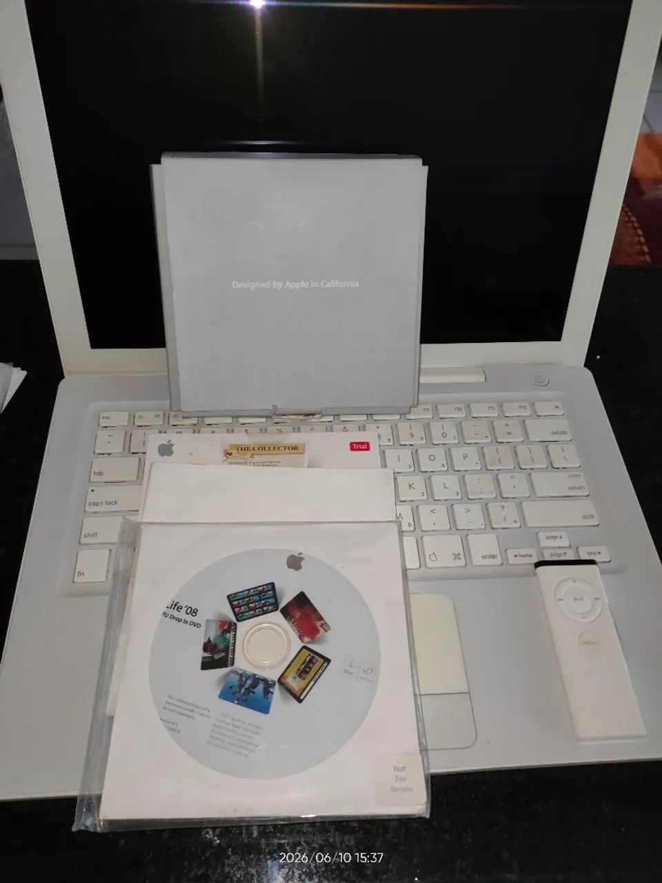 Apple MacBook White A1181 (Mid-2007) Core 2 Duo | com DVDs e Apple Remote -Sem  HD e Fonte