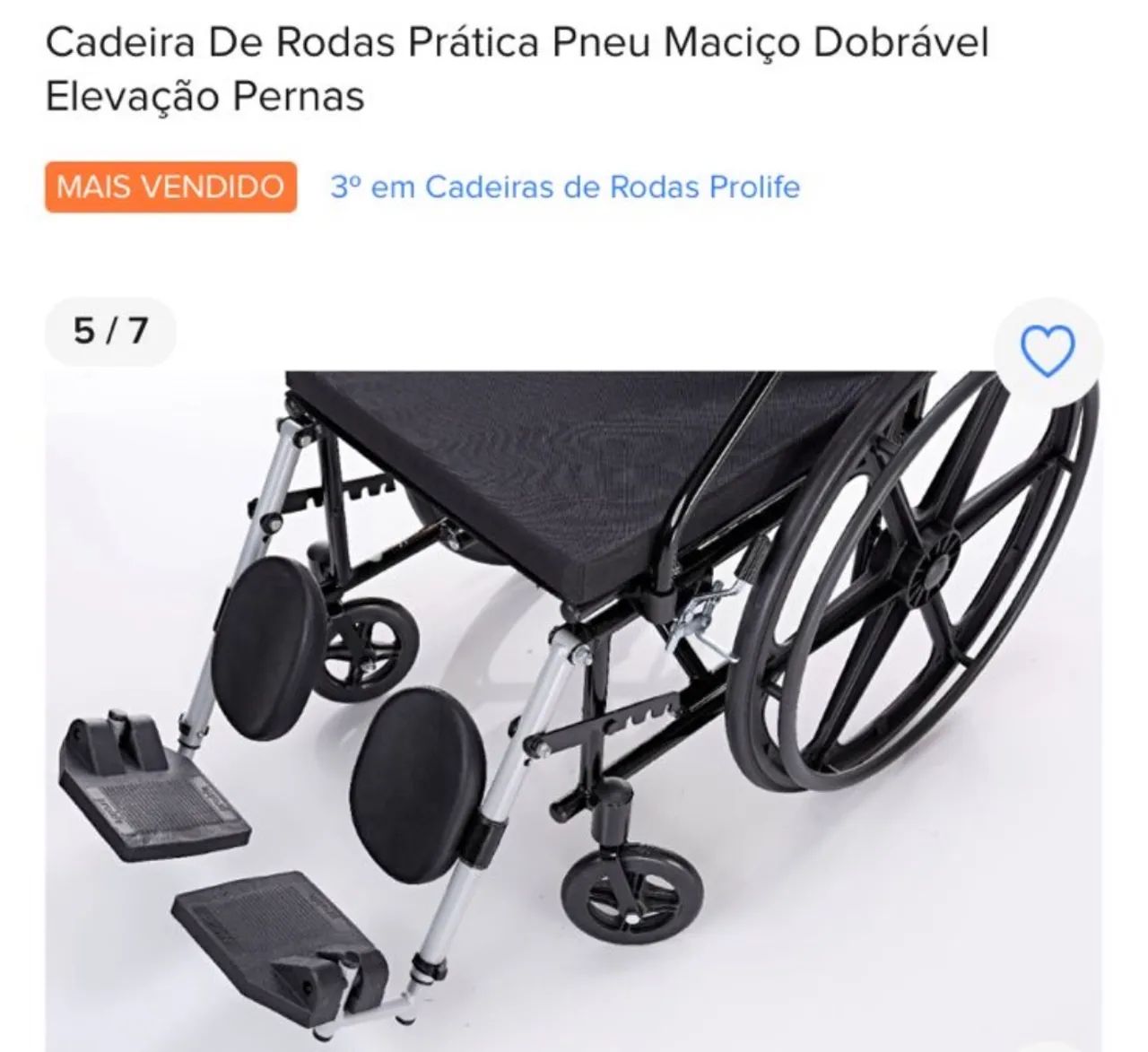 Cadeira de rodas  - Foto 2