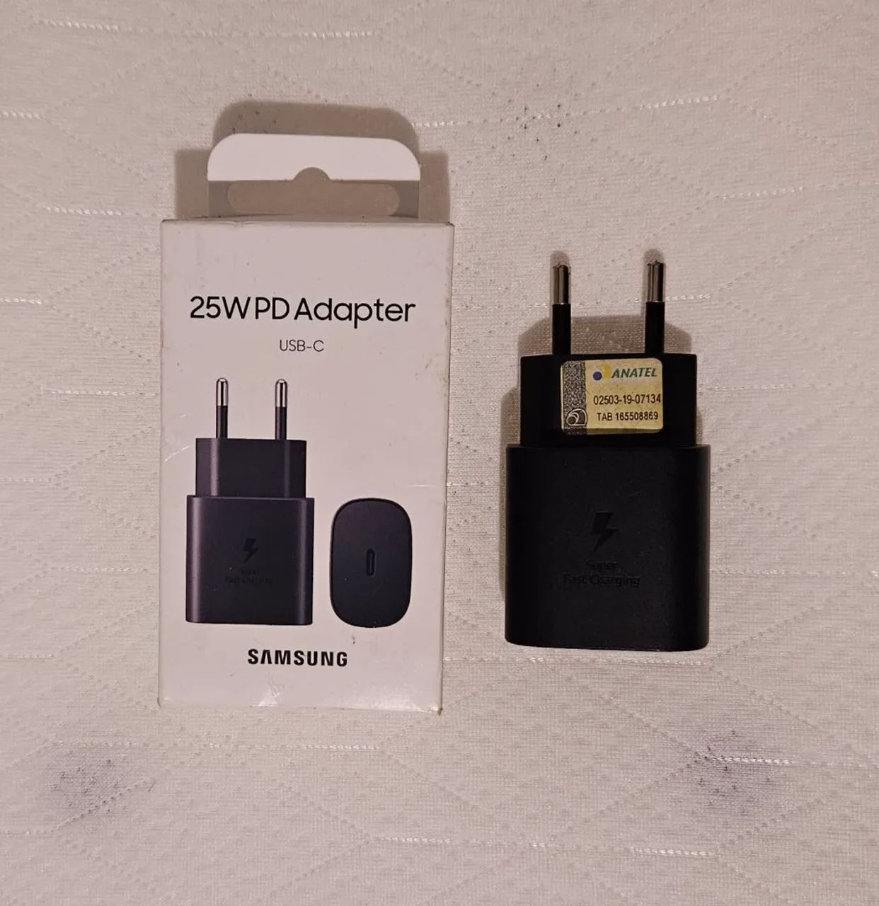 CARREGADOR ORIGINAL SAMSUNG 25W NA CAIXA TIPO C