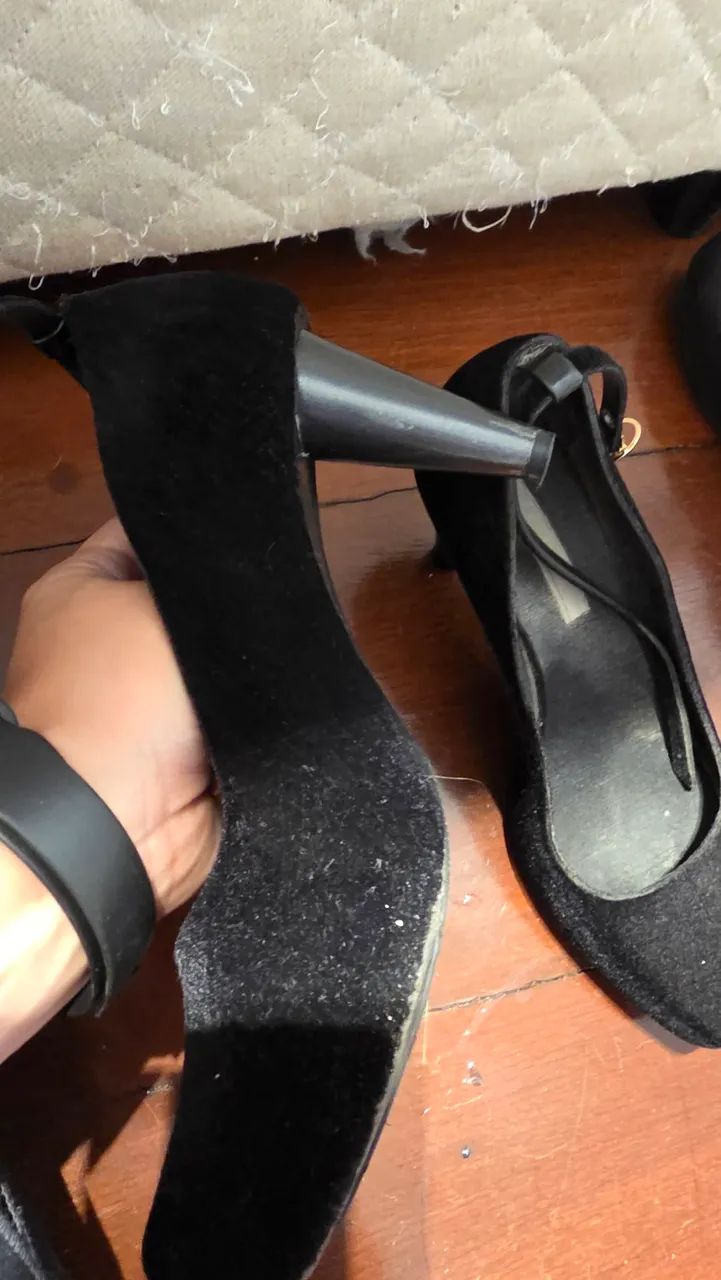 Sapato Melissa Camurça Preto - Foto 3
