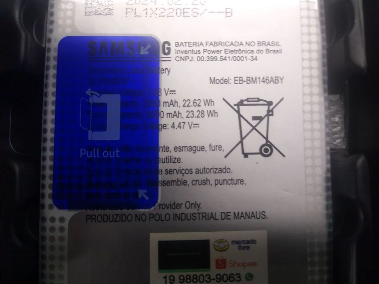 Bateria celular m54 - Foto 2