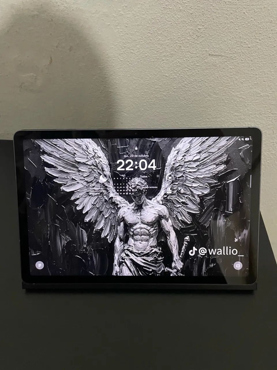 Tablet Sansung S10 Lite cinza 1 mês de uso