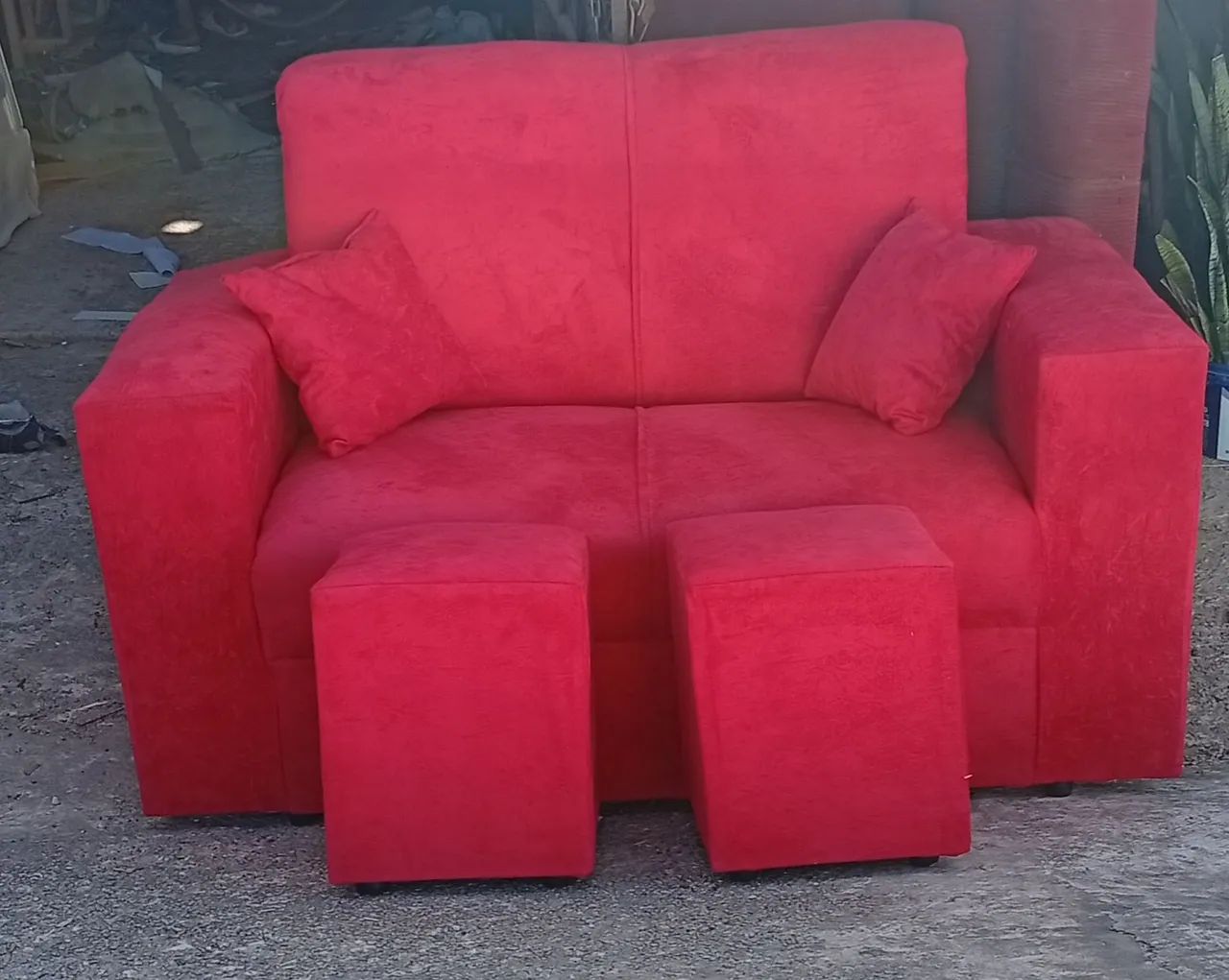 Vendo sofá vermelho  - Foto 2