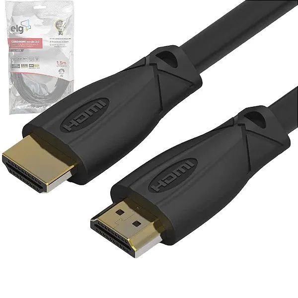 Cabo HDMI Com 1,5 metros 2.0V 18Gbps 4K 3D Ready - ELG - Foto 2