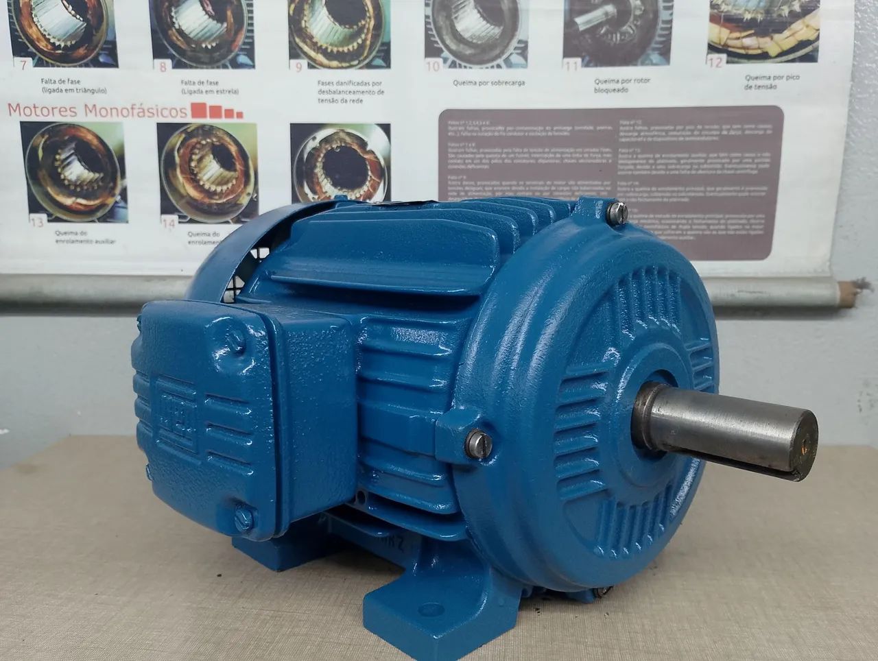 Motor trifásico 5 cv 1700 rpm modelo 100 Weg w21