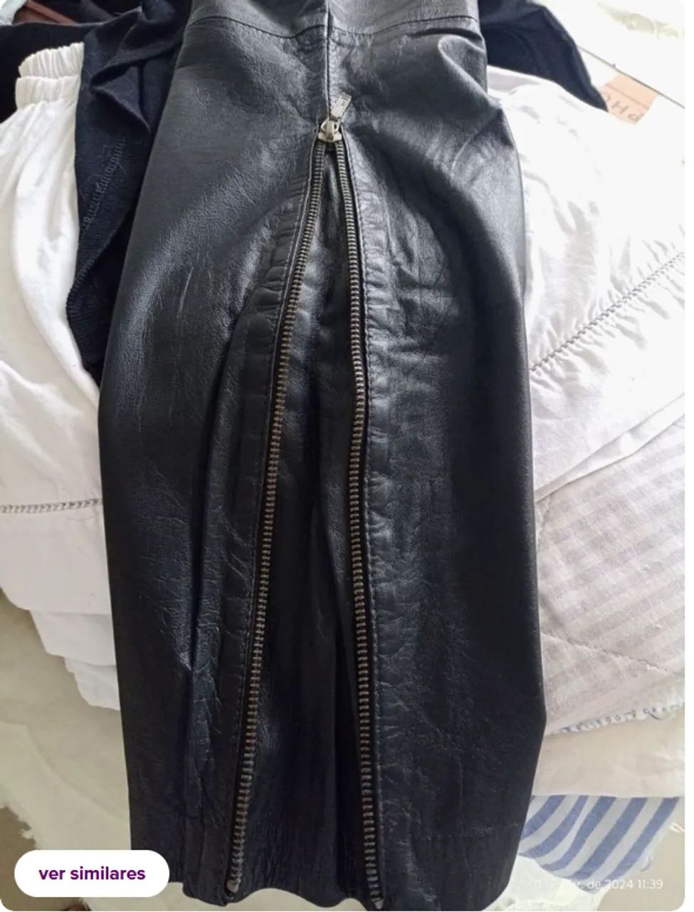 Calça skinny Ateen 100% couro legítimo - Foto 3
