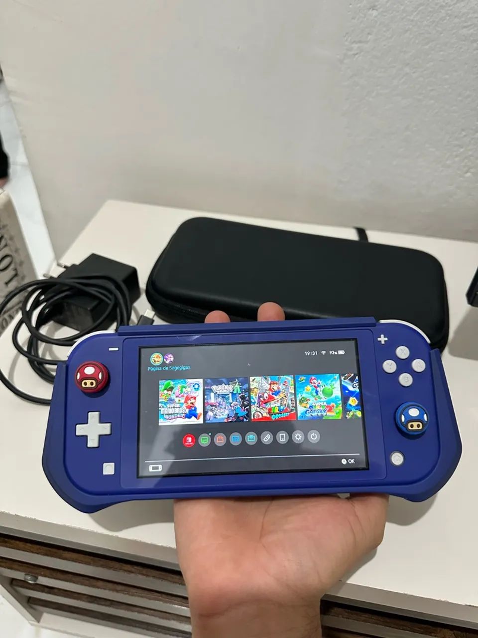 Nintendo Switch lite Azul - Desbloqueado  - Foto 3