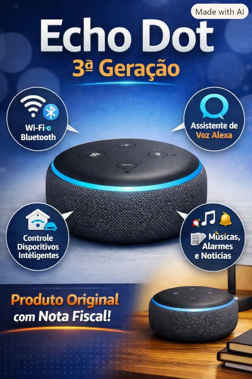Echo Dot 3ª Geração Alexa Amazon - Foto 2