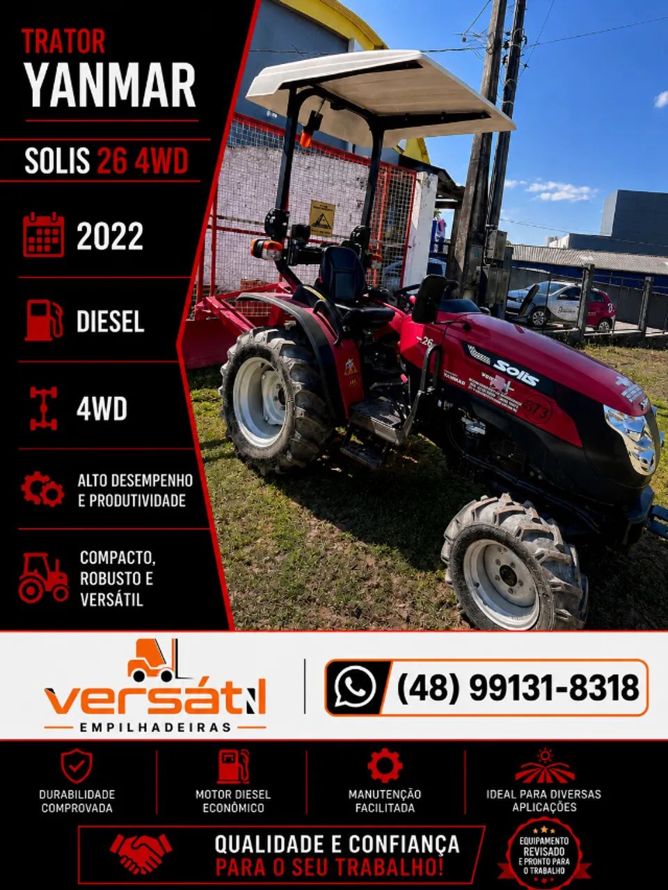 TRATOR YANMAR SOLIS 26 4WD