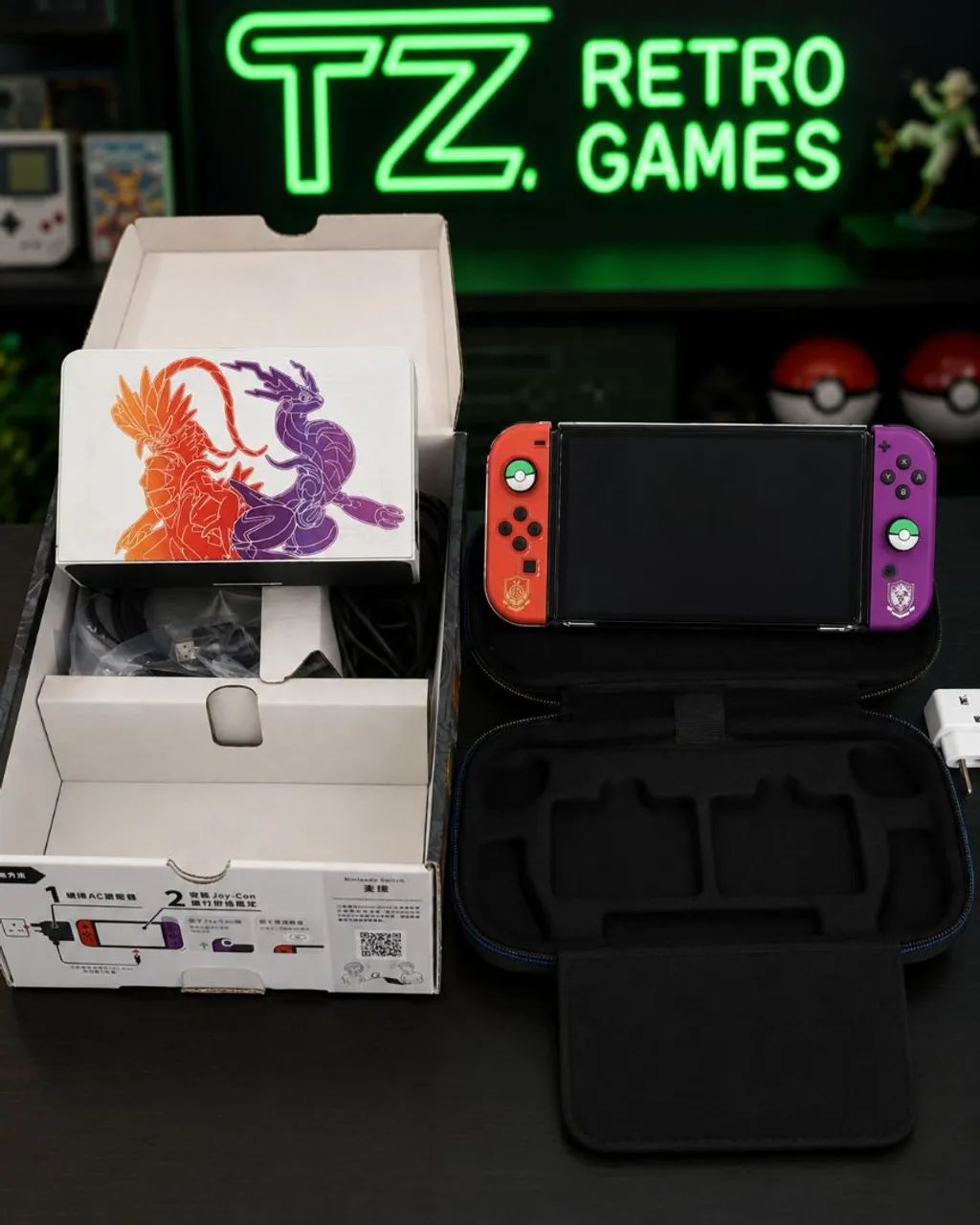 Nintendo Switch Oled Pokemon CIB Desbloqueado triple boot - Foto 3