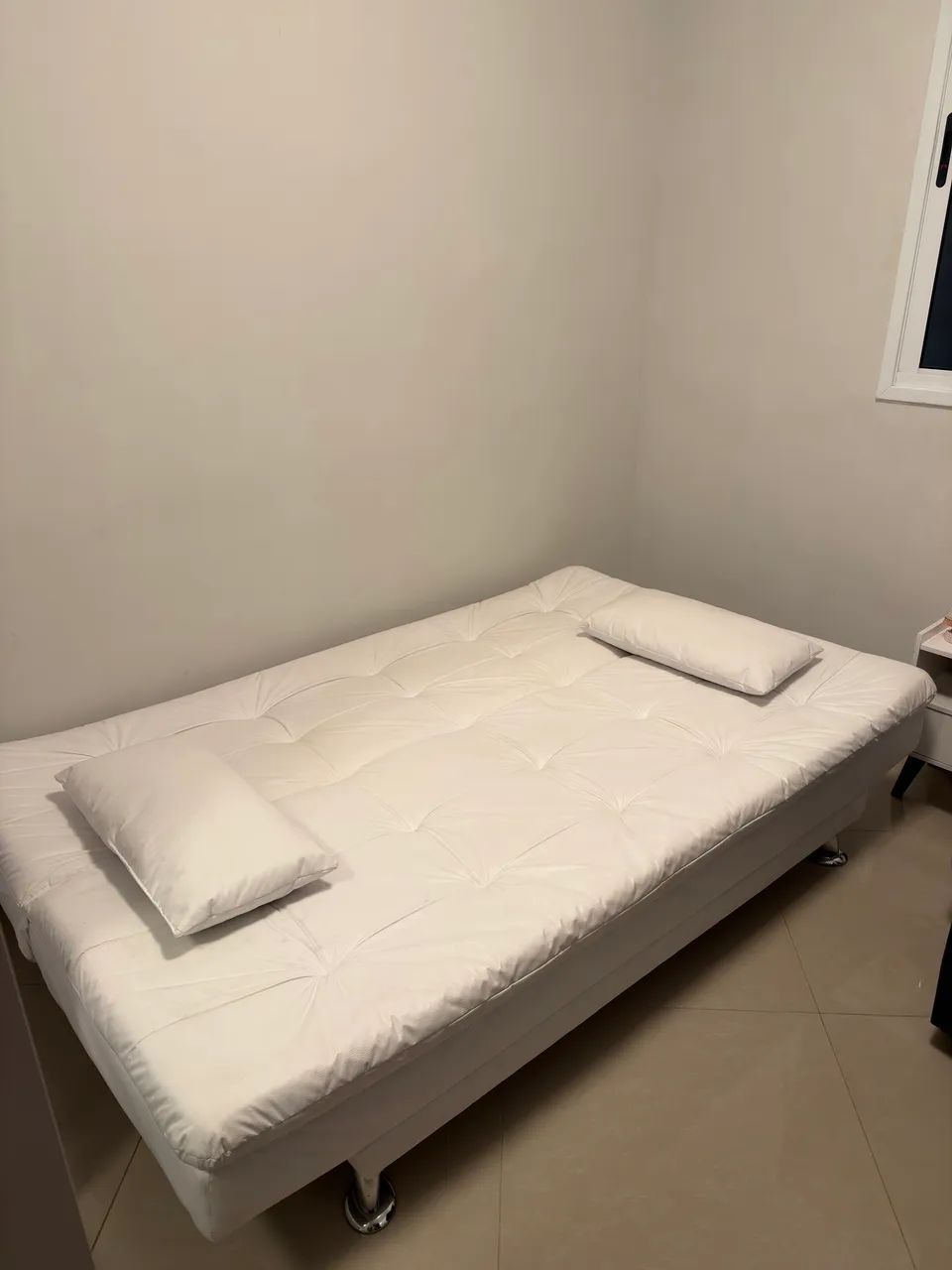 Sofá-cama Branco 