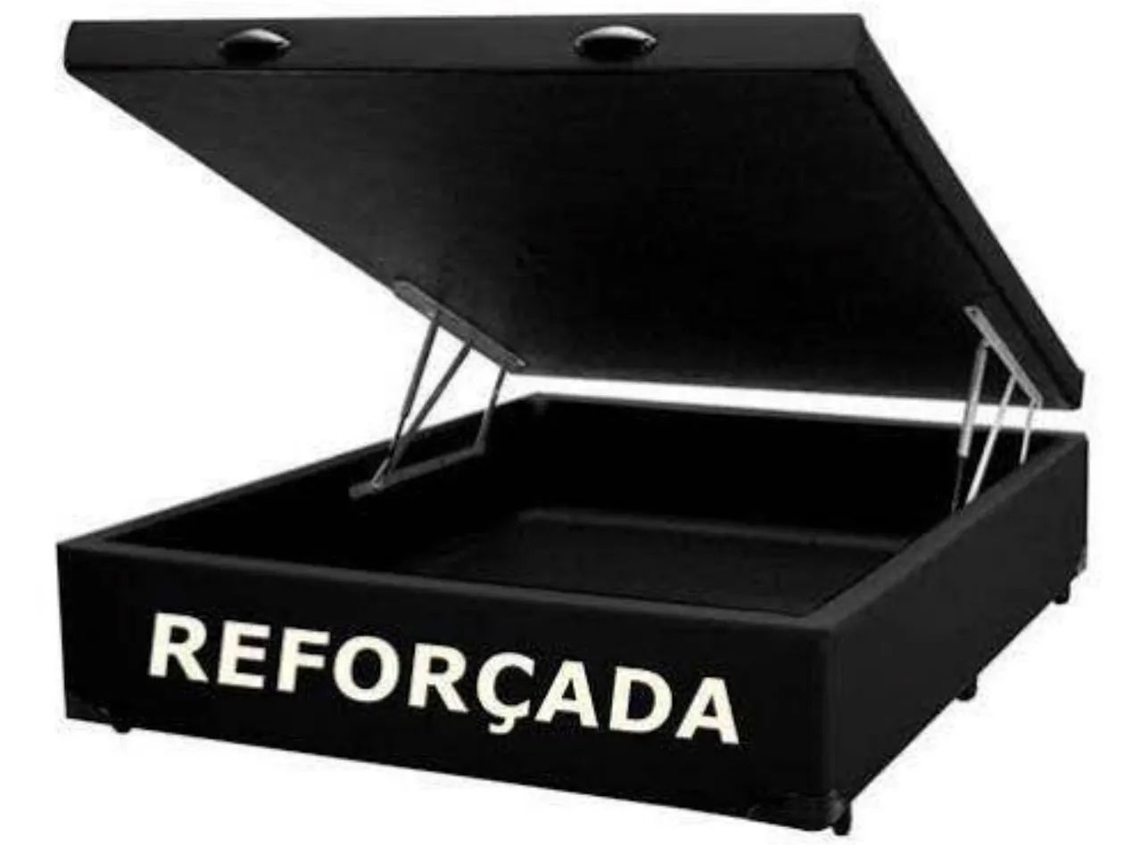 Cama box baú casal com colchão casal - Foto 2