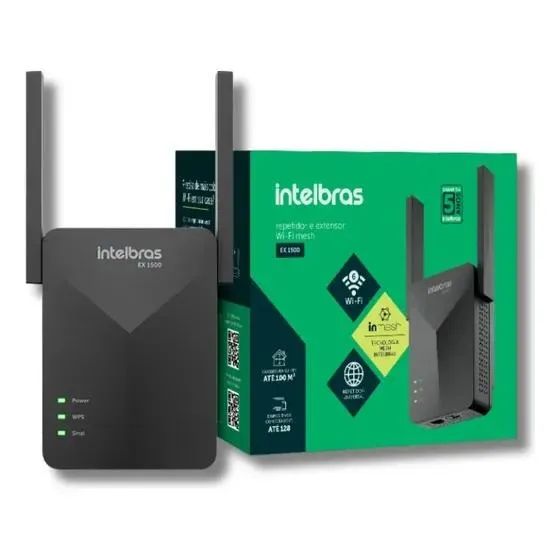 EXTENSOR INTELBRAS EX 1500 ? WI-FI 6 MESH AX1500 - Foto 2