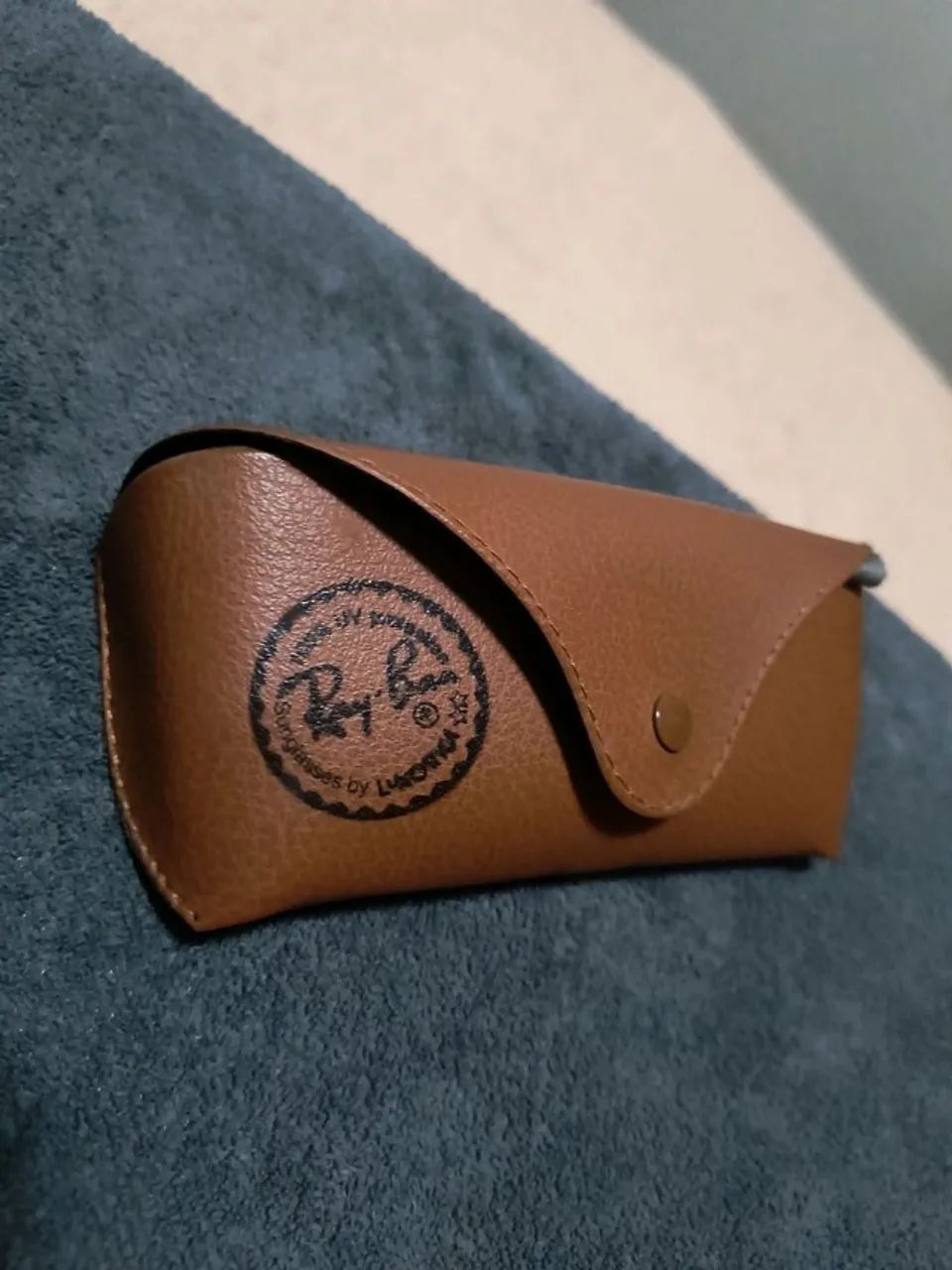 óculos de sol rayban aviator dourado - Foto 4