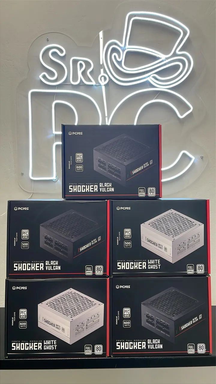 Fonte gamer PCYES shocker full modular