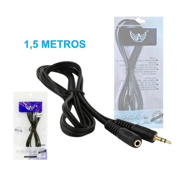 Cabo Extensor P2 Stereo 1,5 Metros Altomex 