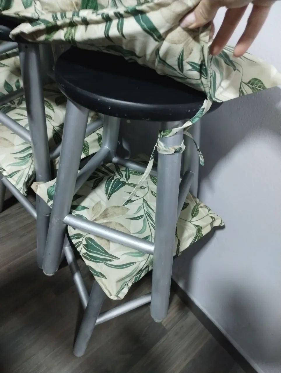 6 Banquetas estofadas - impermeável  - Foto 3
