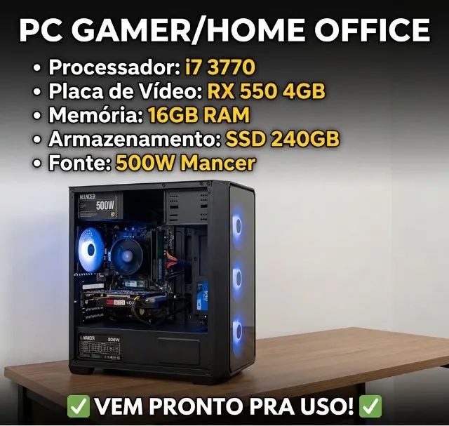 PC gamer pronto pra uso