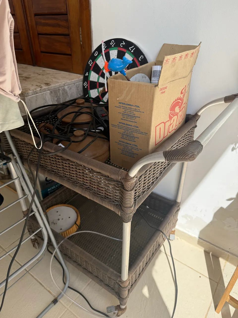 Mesa de varanda com carrinho de apoio - Foto 2
