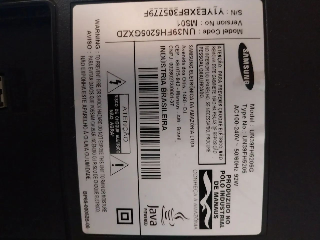 Tv Samsung 39 polegadas pra tirar placa e peças  - Foto 4