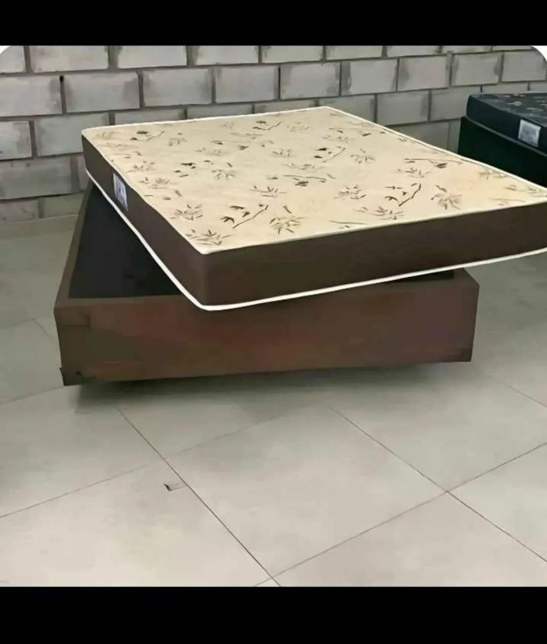 BASE SIMPLES + COLCHÃO D33 NOVO DE FABRICA 