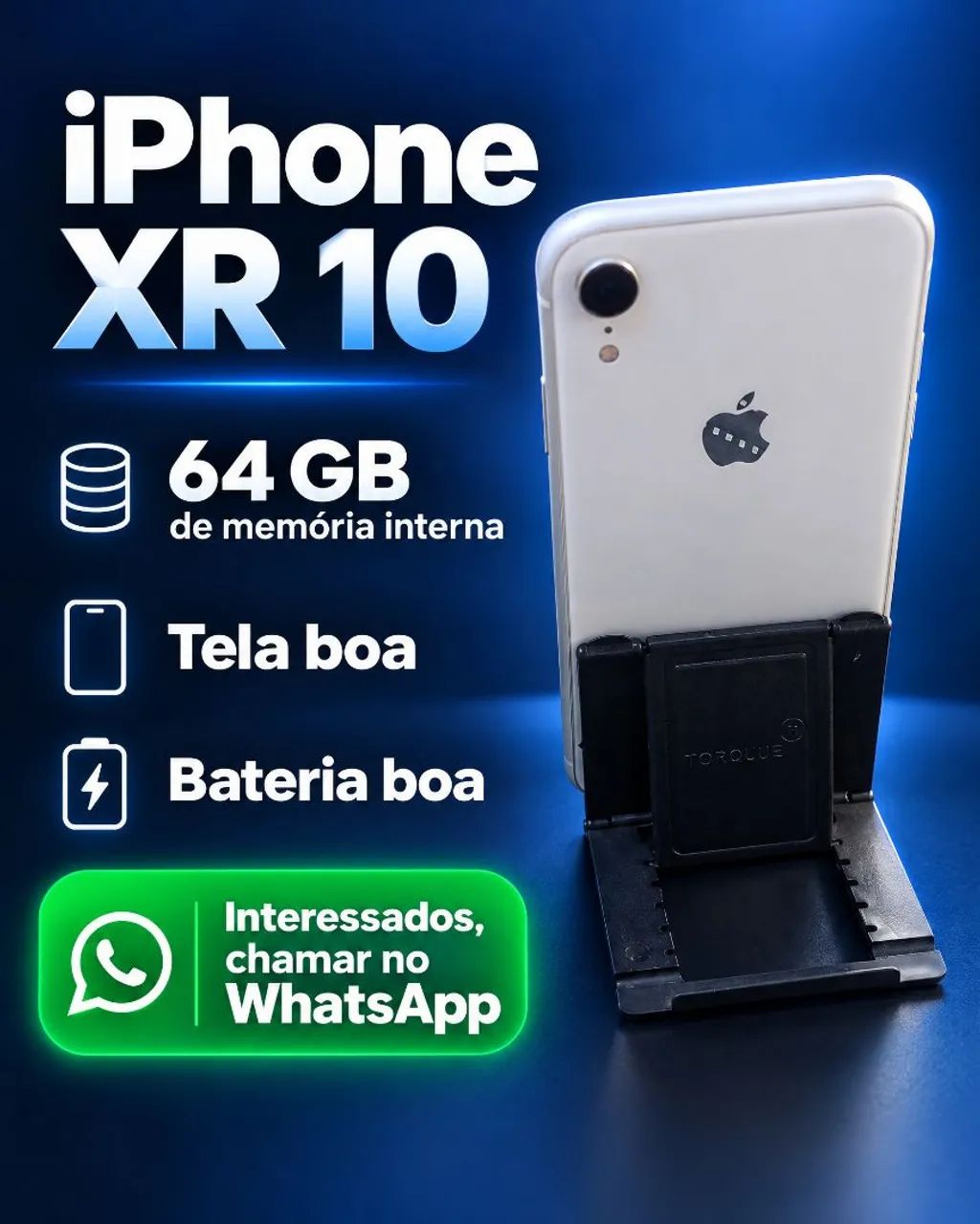 iPhone 10 XR tela. Boa bateria boa  - Foto 3
