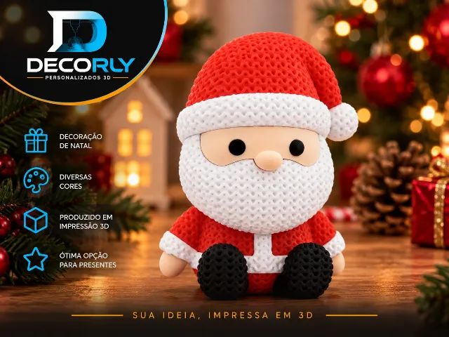 ENFEITES DE NATAL PERSONALIZADOS EM 3D