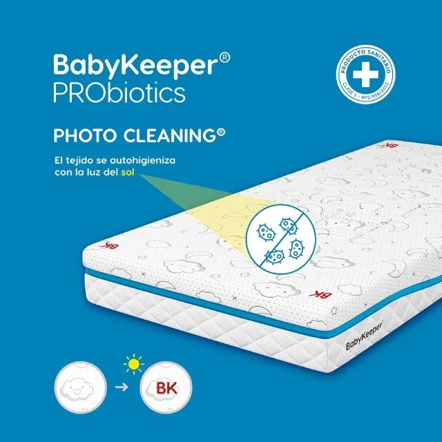 Colchão de cuna Babykeeper Probióticos Branco
