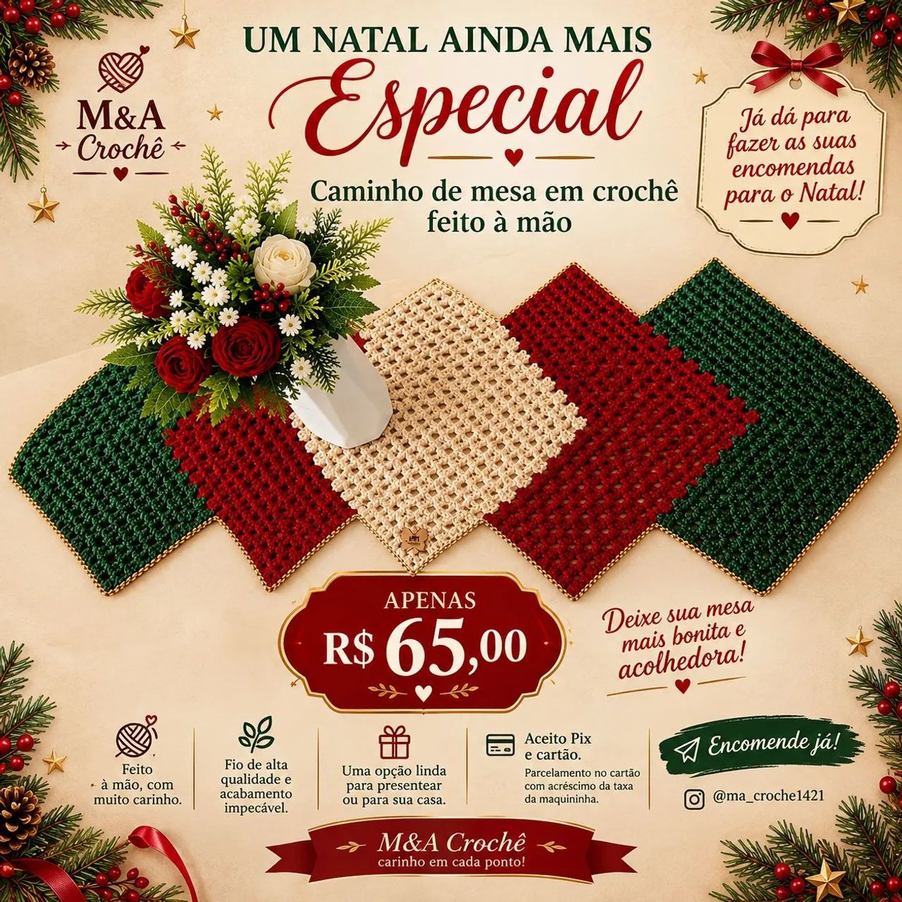 Natal em crochê  - Foto 2