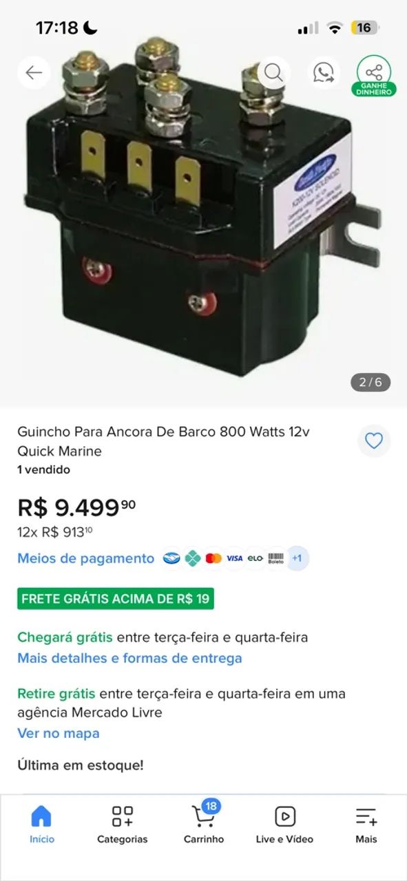 Guincho para âncora.  - Foto 5