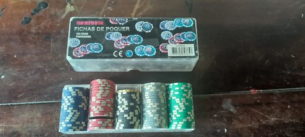 100 Fichas de Poker Texas Hold