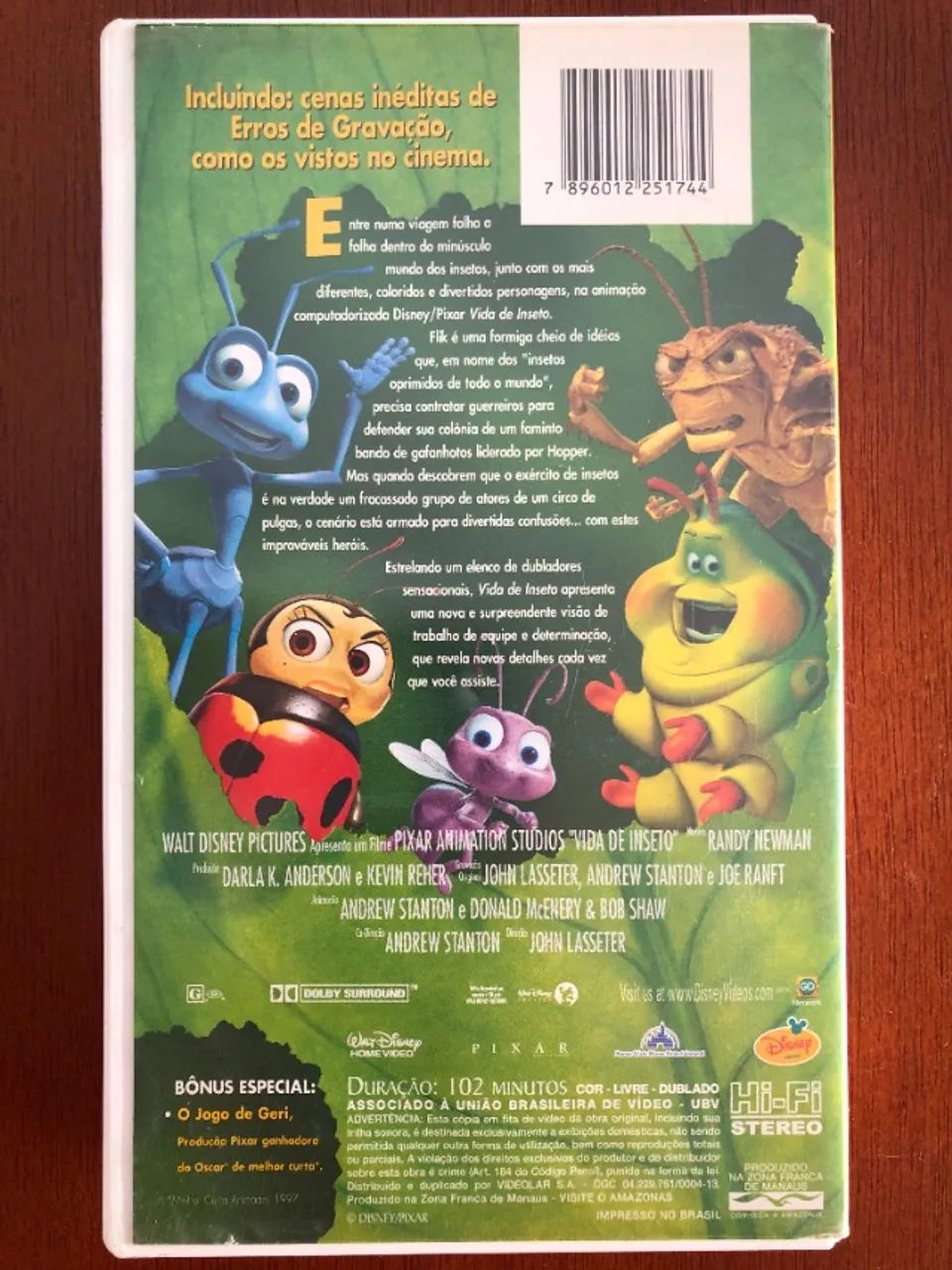  Vida De Inseto - Clássicos Disney - Filme em Fita Vhs - Foto 2