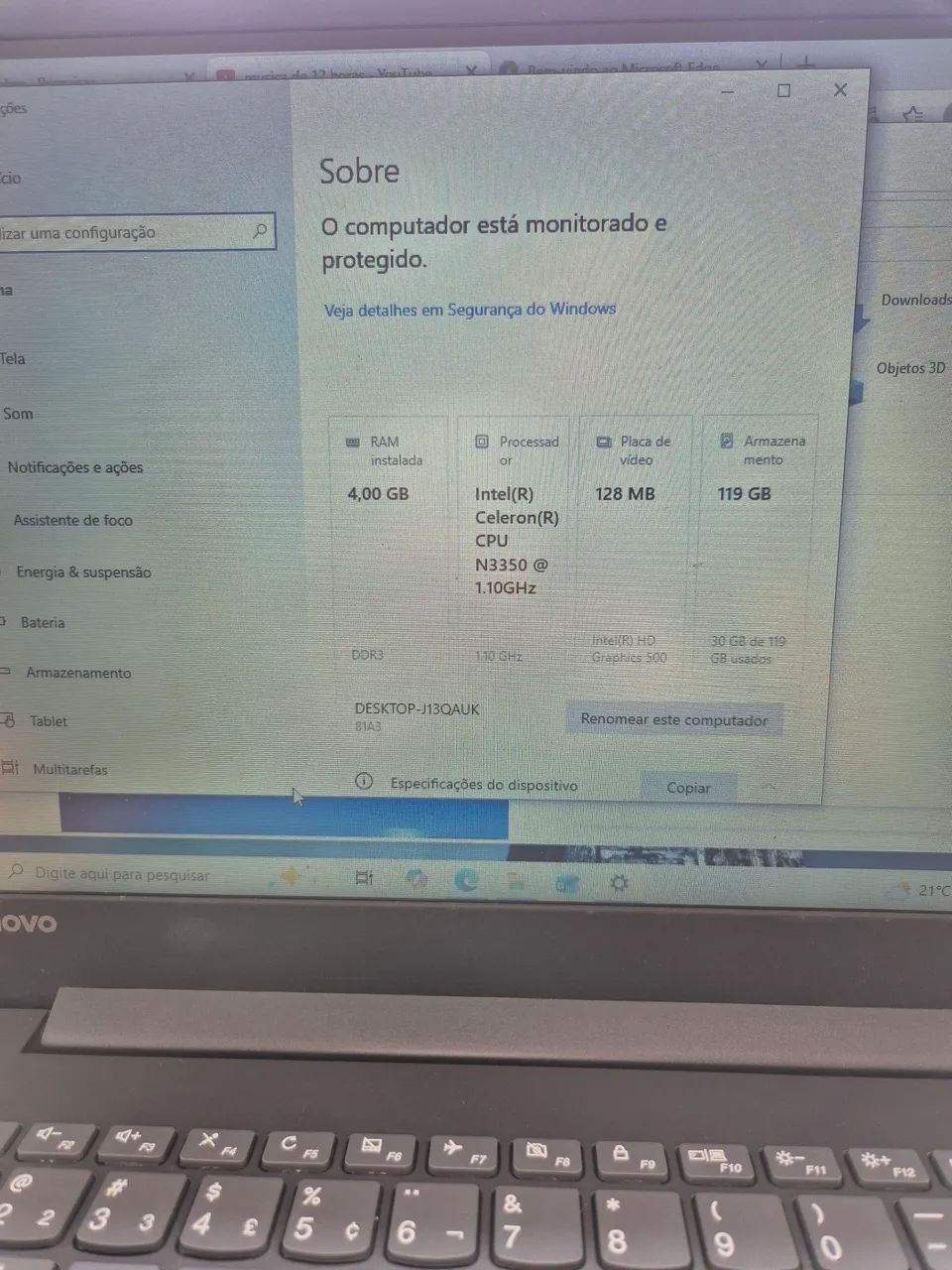 Notebook Lenovo - Intel Celeron - Foto 2