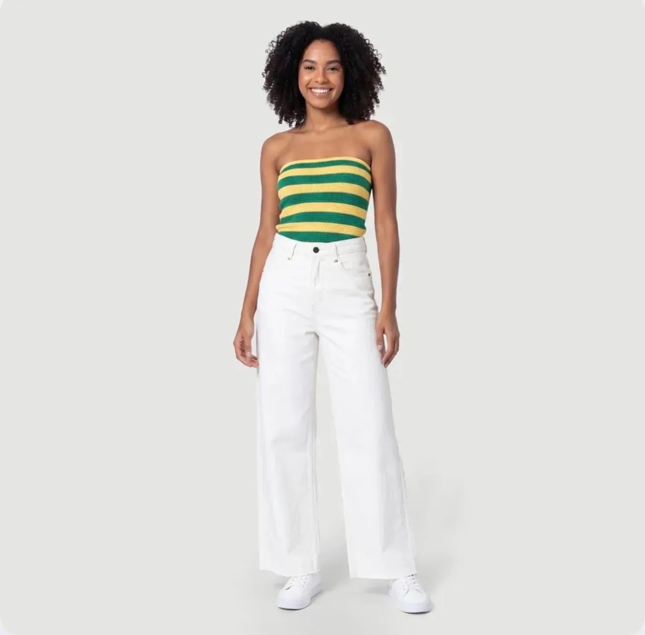 Calça jeans branca 