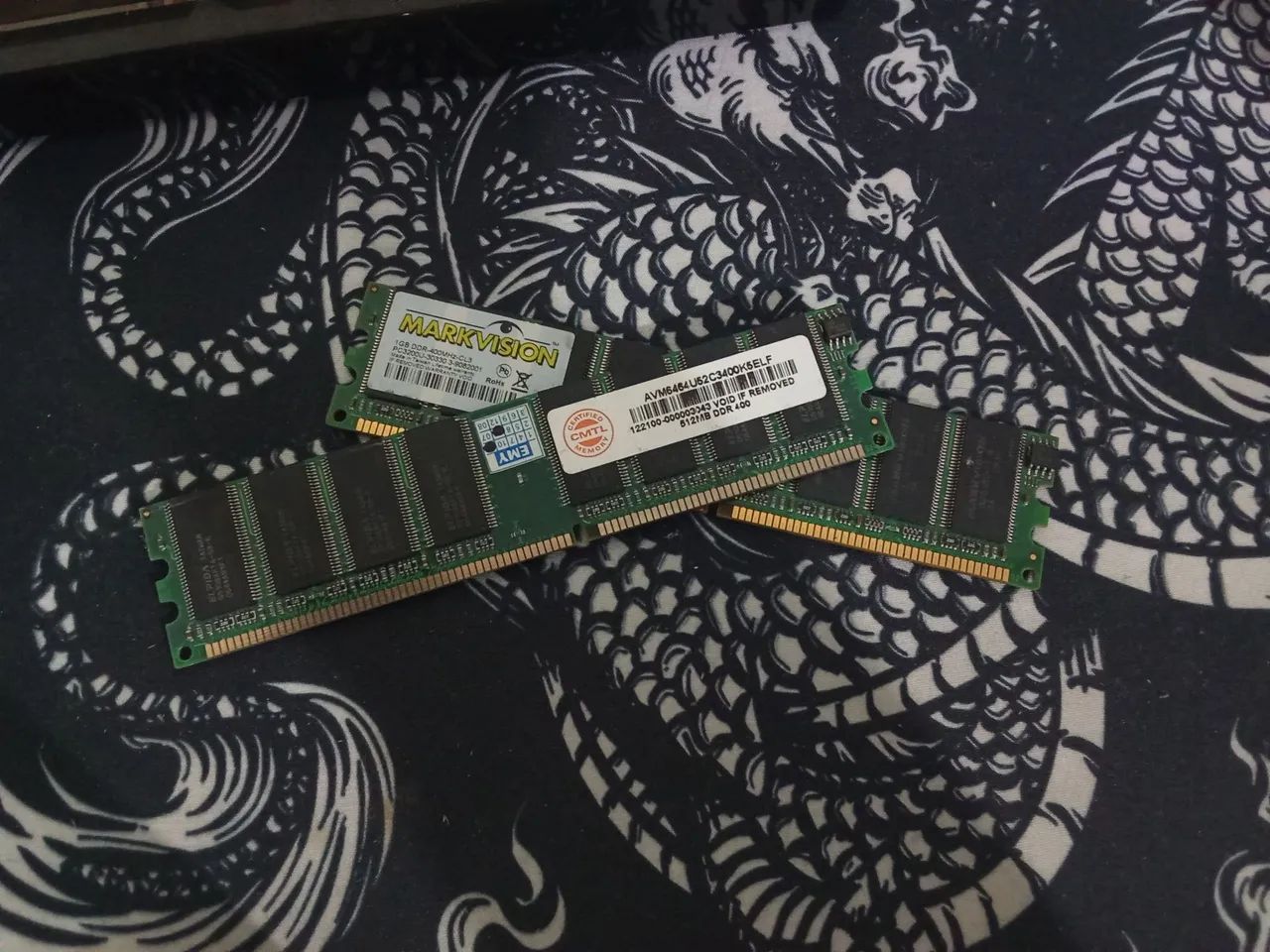 2x pentes memória ram DDR400