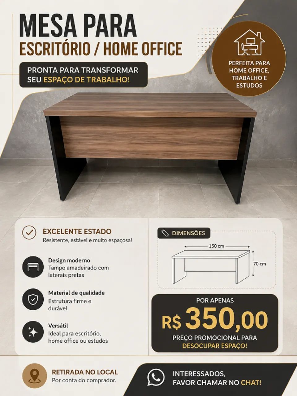 mesa pra escritório 
