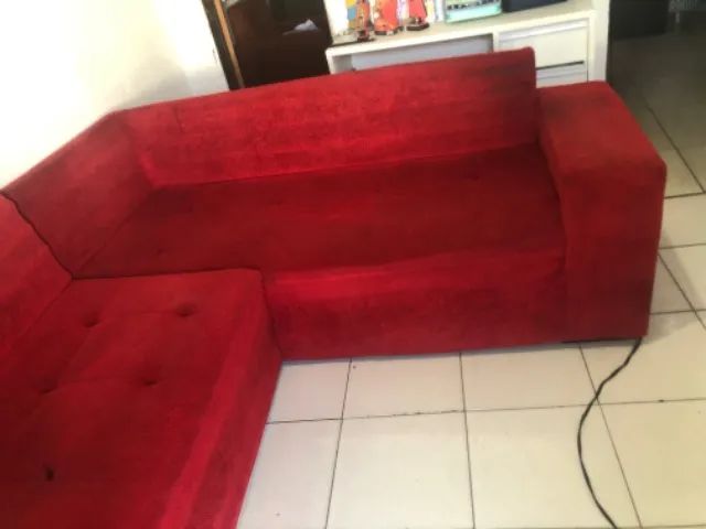 Sofá de canto vermelho  - Foto 2