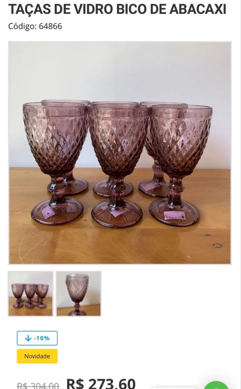 Conjunto de Taças 