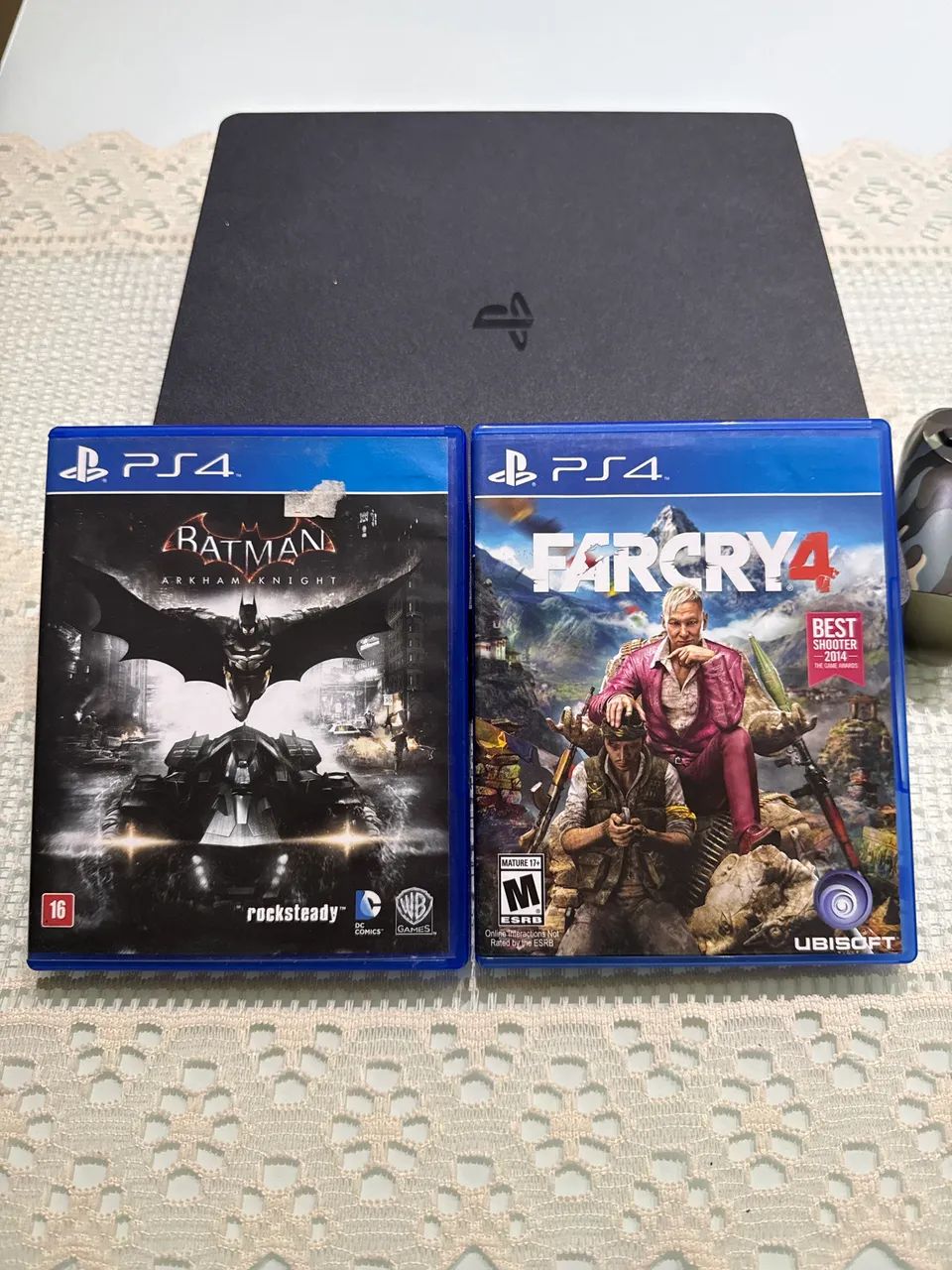 Ps4 slim 1tb com controle e jogos  - Foto 3