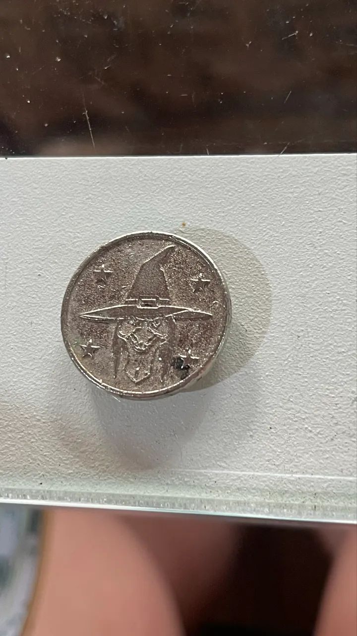 Moeda é um doubloon de Mardi Gras 