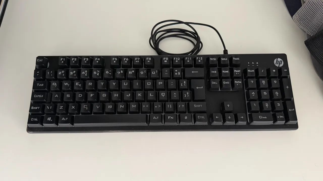 Teclado HP com RGB