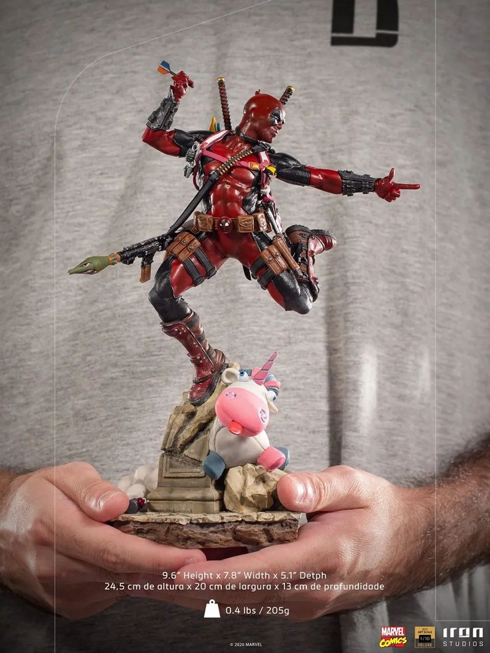 Estátua Deadpool BDS Art Scale Iron Studios 1/10 - Foto 3