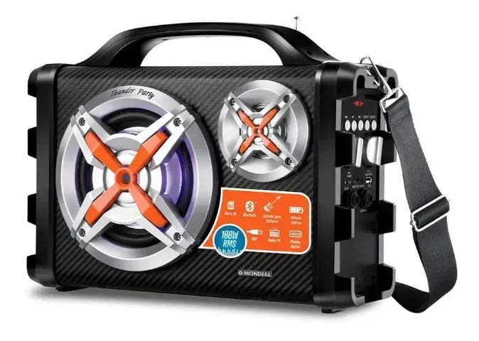 Caixa De Som Amplificada Com Bluetooth Mondial Mco 14 Bivolt