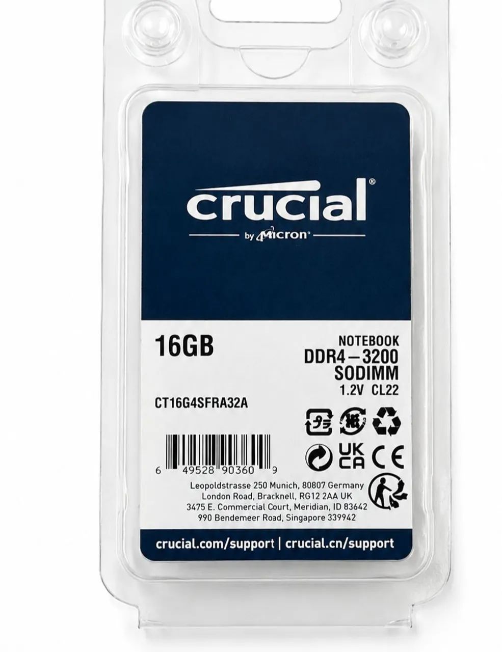 Vendo DDR4-3200 CRUCIAL - Memória RAM - Parque dos Jequitibás