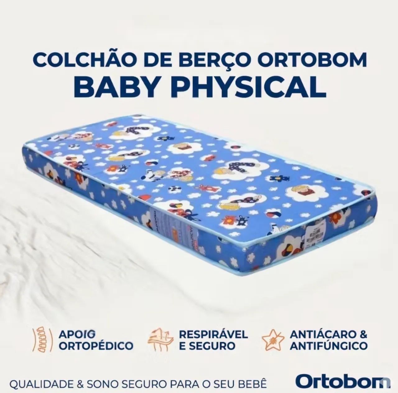 Colchão ortobom para berço 130x60cm - Foto 3